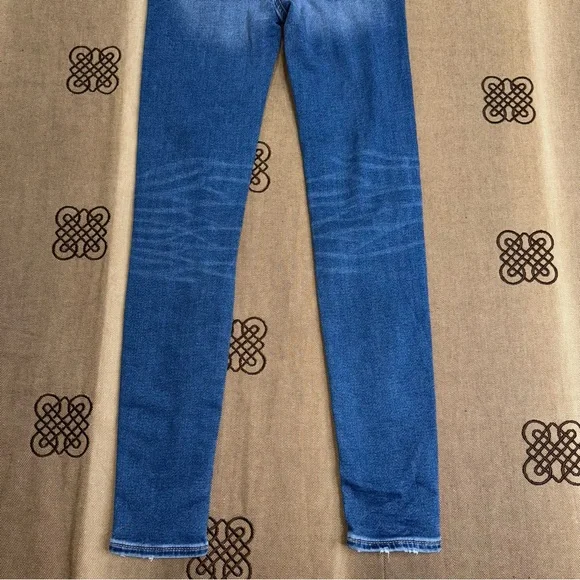 American Eagle NWT! Next Level Stretch Blue Wash Hi-Rise Jegging Jeans Size 00 - Picture 10 of 15
